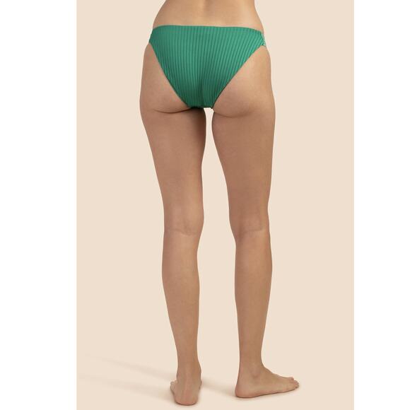 Trina Turk OLYMPIA RIB TAB SIDE FRENCH CUT BOTTOM  Viridis Green Size 4 XS/S - Picture 3 of 9